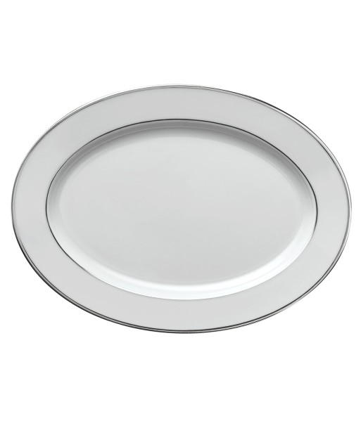 GALON PLATINIUM COLOR Oval dish 36,5 x 26,5 cm le des métaux précieux