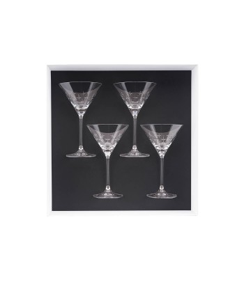 NEWPORT TWIST Gift box of 4 martini glasses 21 cl outlet