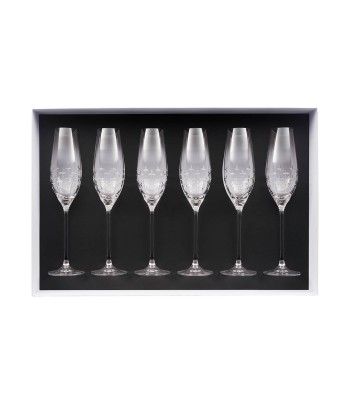 NEWPORT TWIST Gift box of 6 champagne flutes 21 cl livraison gratuite