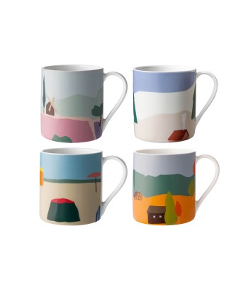 DESTINATION Set of 4 mugs 30 cl Par le système avancé 