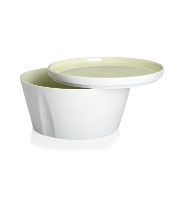 LA VAISSELLE DE L'ECONOME GREEN ARTICHOKE Set of straight bowl and plate 18 cm soldes