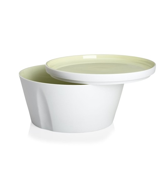 LA VAISSELLE DE L'ECONOME GREEN ARTICHOKE Set of straight bowl and plate 18 cm soldes