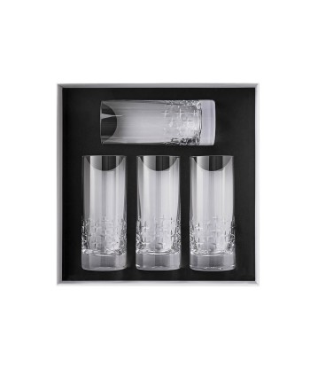 NEWPORT TWIST Gift box of 4 high tumblers 37 cl français