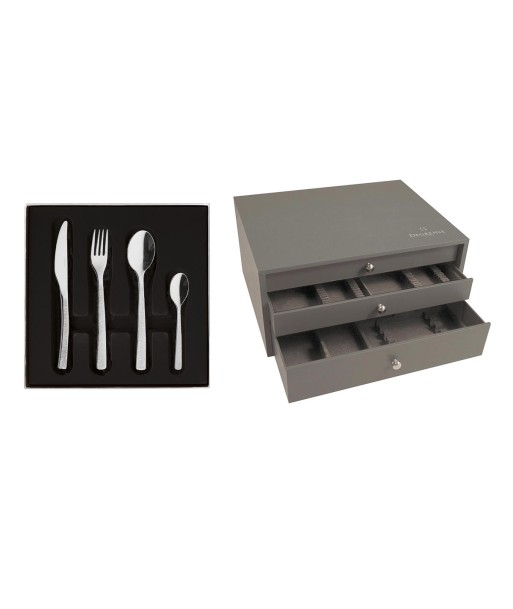 ASTREE CISELE MIRROR FINISH Box set for 100 place settings les ctes