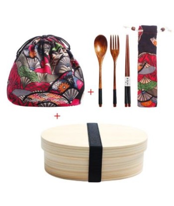 Lunch box traditionnelle Japonaise en bois MIAO le concept de la Pate a emporter 