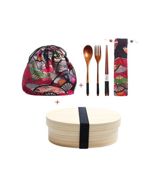 Lunch box traditionnelle Japonaise en bois MIAO le concept de la Pate a emporter 