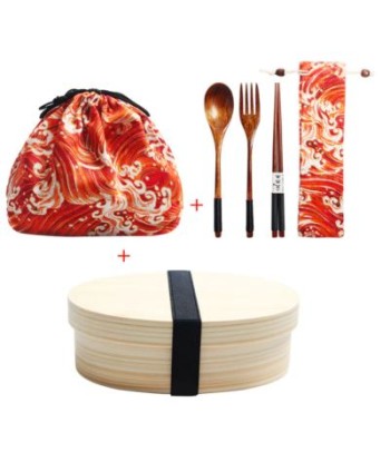 Lunch box traditionnelle Japonaise en bois BACHO ouvre sa boutique