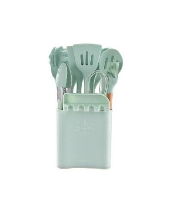 Ensemble ustensiles de cuisine en bois & silicone Comparez et commandez 