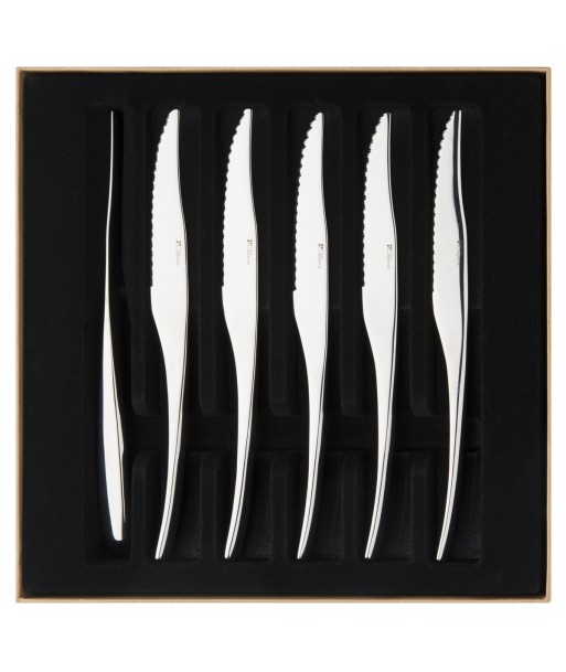 GOURMETS MIRROR FINISH Set of 6 steak knives soldes