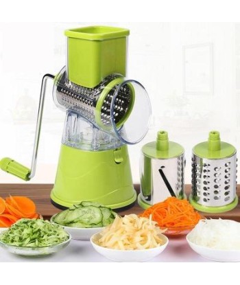 Multi-function rotary vegetable grater en linge