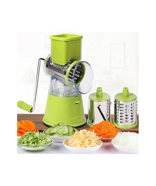 Multi-function rotary vegetable grater en linge