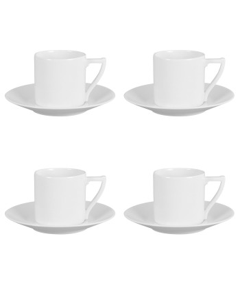 NEWPORT Set of 4 cups with coffee/espresso saucers ouvre sa boutique