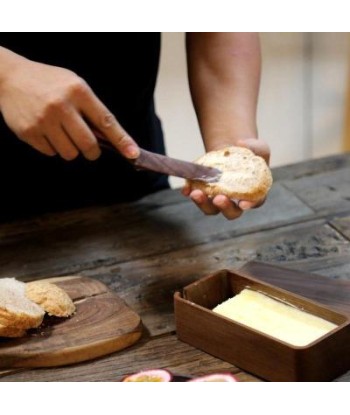 Lunch box en bois avec couverts la colonne vertébrale