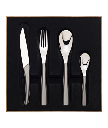 QUARTZ MIRROR FINISH TAUPE Cutlery set for 24 place settings Profitez des Offres !