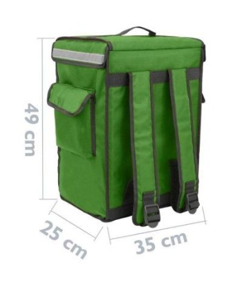 Green insulated backpack rembourrage situé sous