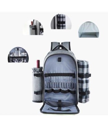 Silver Insulated Backpack rembourrage situé sous