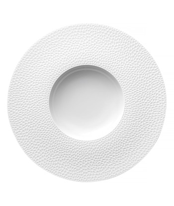 COLLECTION L FRAGMENTS WHITE Large bowl gourmet plate 30 cm en stock