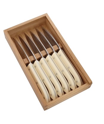 CAPUCIN KNIVES IVORY Set of 6 steak knives prix