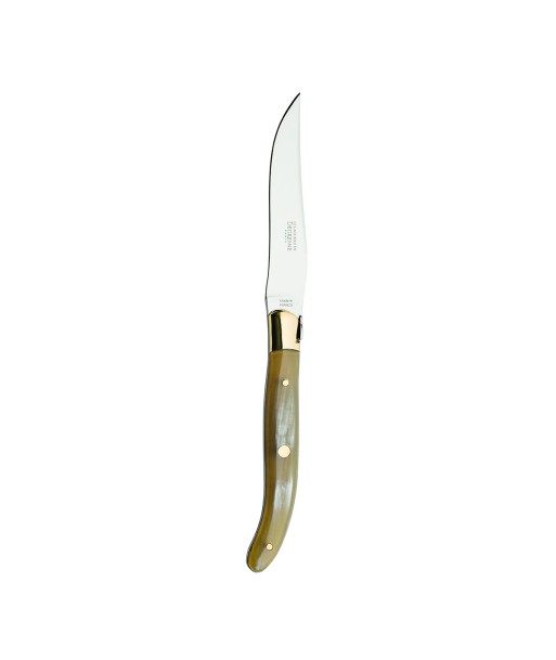 LAGUIOLE KNIVES Steak knives clear horn Economisez 