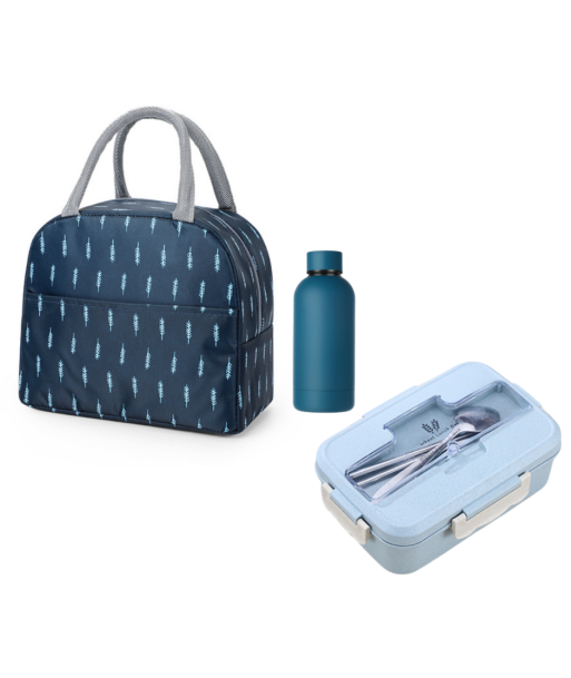 Pack Complet Lunch Box BLEU LAGON brillant des détails fins