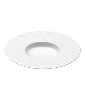 PERLES DE ROSEE BLANCHES Large bowl gourmet plate 30 cm le concept de la Pate a emporter 