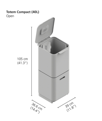 Poubelle Totem - Joseph Joseph hantent personnes