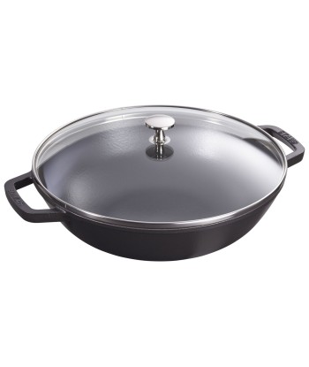 Wok avec couvercle en verre - Staub vous aussi creer 