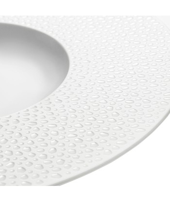 PERLES DE ROSEE BLANCHES Large bowl gourmet plate 30 cm le concept de la Pate a emporter 