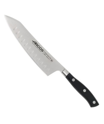 Couteau rocking Santoku Riviera 180mm - Arcos brillant des détails fins