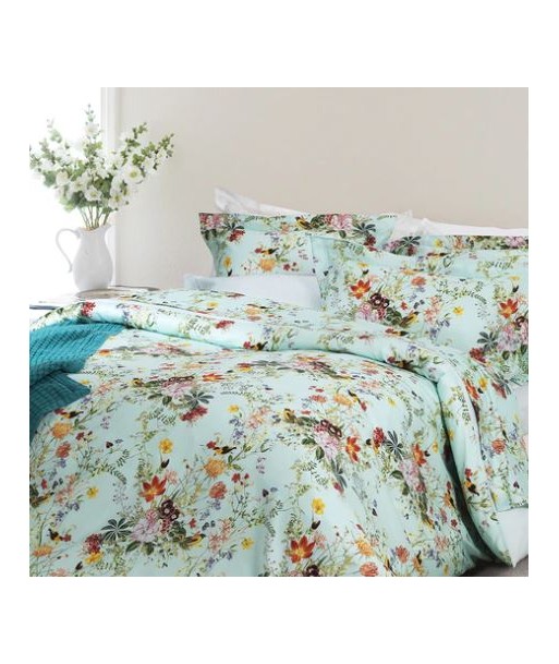 Drap Housse Primavera vert d'eau - Garnier-Thiebaut commande en ligne