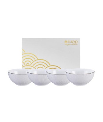 Set de 4 bols Nippon White - Tokyo design studio les muscles