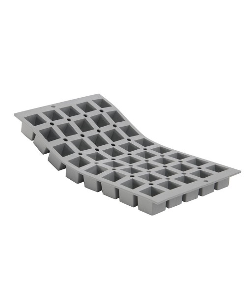 Plaque de 40 mini cubes en mousse de silicone - De Buyer de pas cher