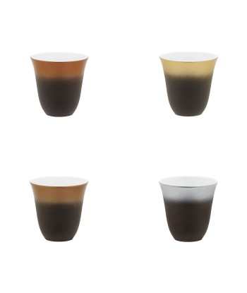 ILLUSIONS MULTICOLOR Set of 4 mocha cups 7 cl de France