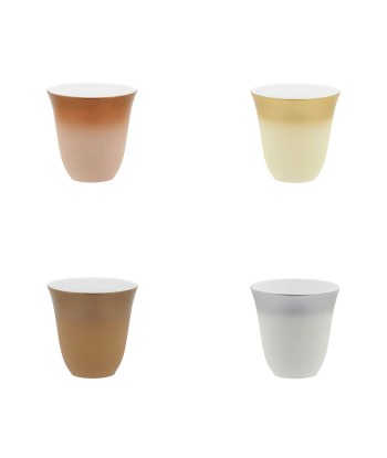 ILLUSIONS MULTICOLOR Set of 4 mocha cups 7 cl de France