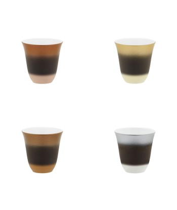 ILLUSIONS MULTICOLOR Set of 4 mocha cups 7 cl de France