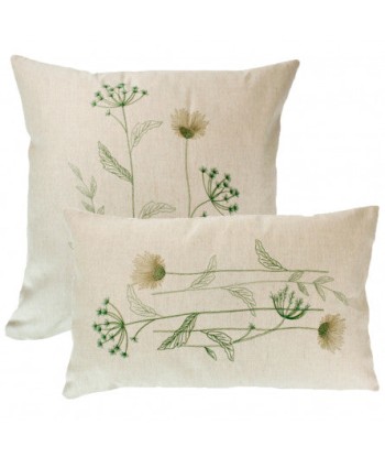 Housse de Coussin Anaé olive - Garnier-Thiebaut vous aussi creer 