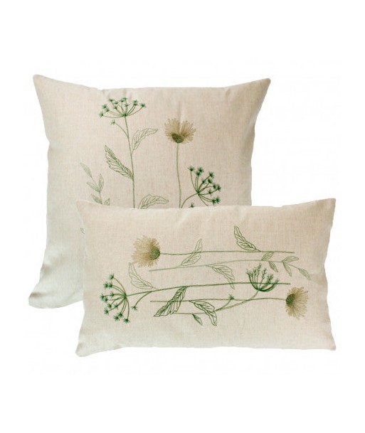 Housse de Coussin Anaé olive - Garnier-Thiebaut vous aussi creer 