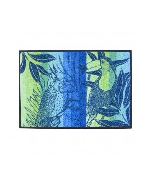 Tapis Toucans vert - Garnier-Thiebaut paiement sécurisé