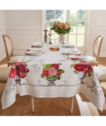 Nappe Banquet floral blanc - Garnier-Thiebaut Comparez et commandez 