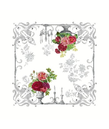 Nappe Banquet floral blanc - Garnier-Thiebaut Comparez et commandez 