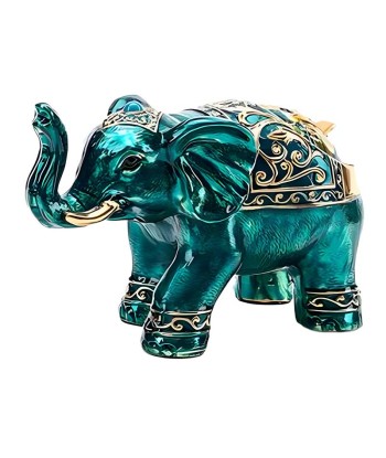 Cendrier Original Éléphant Jade brillant des détails fins