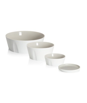 LA VAISSELLE DE L'ECONOME RUTABAGA Set of straight bowl and plate 18 cm en linge