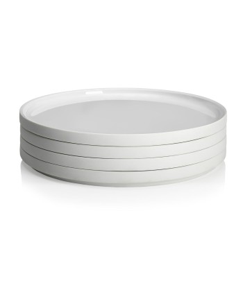 LA VAISSELLE DE L'ECONOME WHITE Set of 4 plates 24 cm Fin de série