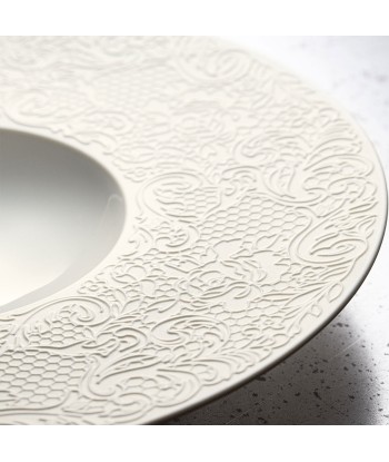 COLLECTION L COUTURE IVORY Small bowl gourmet plate 27.9 cm pas cher 