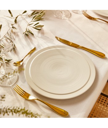 ONDE GOLD FINISH Cutlery set for 24 place settings Les magasins à Paris et en Île-de-France