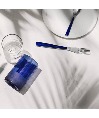 QUARTZ MIRROR FINISH BLUE Cutlery set for 24 place settings est présent 