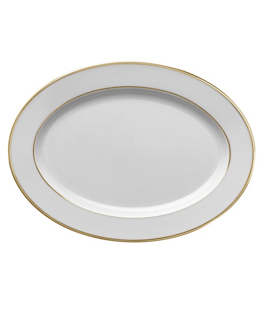 ECLIPSE GALON GOLD Oval dish 36,5 x 26,5 cm Dans la société mordern