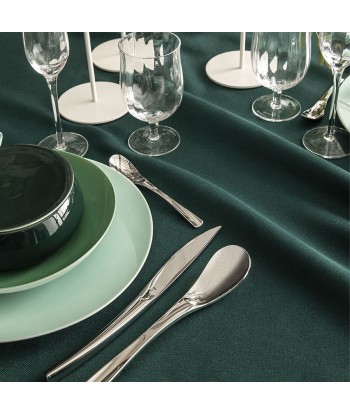 NUANCES COTON & LIN EMERALD Square tablecloth 180 x 180 cm 2024